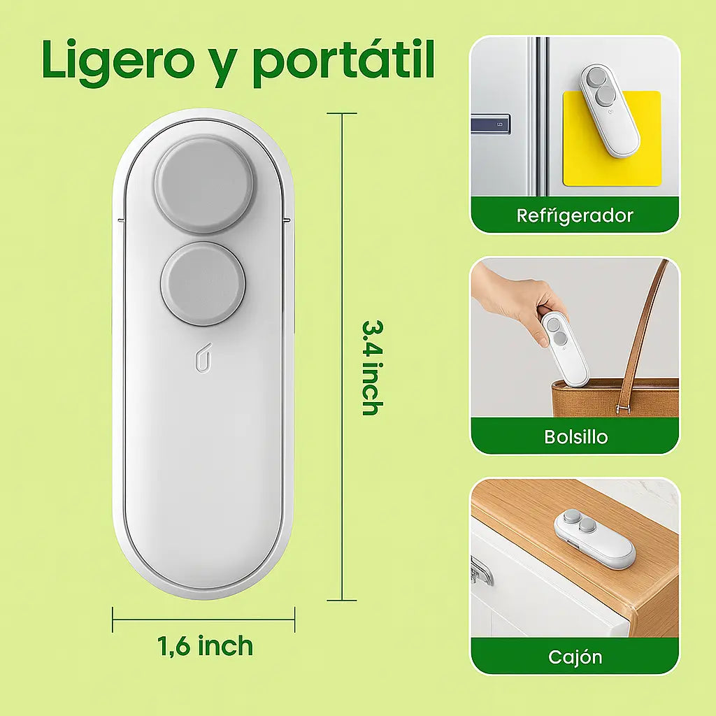 Mini Selladora Portátil. ¡Sella y Conserva con Frescura! PAGA 1 Y LLEVA 2