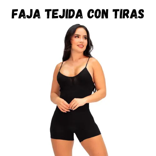 Faja Tejida con Tiras – Moldeo Natural con Comodidad Todo el Día