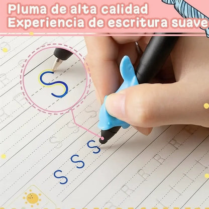 Set de Cuadernos Mágicos – 8 Libros de Caligrafía + 20 Minas de Tinta Mágica GRATIS