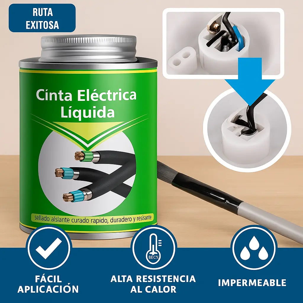 Cinta Aislante Líquida – Sella, protege y aísla tus cables como un pro (paga 1 y lleva 2)
