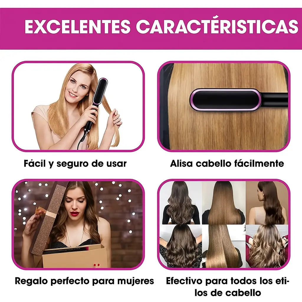 Cepillo Alisador de Pelo – Suavidad Donde Quieras