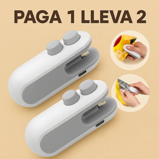 Mini Selladora Portátil. ¡Sella y Conserva con Frescura! PAGA 1 Y LLEVA 2