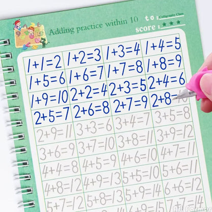 Set de Cuadernos Mágicos – 8 Libros de Caligrafía + 20 Minas de Tinta Mágica GRATIS