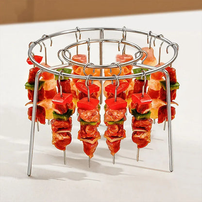 Parrilla para Air Fryer – 36 Ganchos de Acero Inoxidable