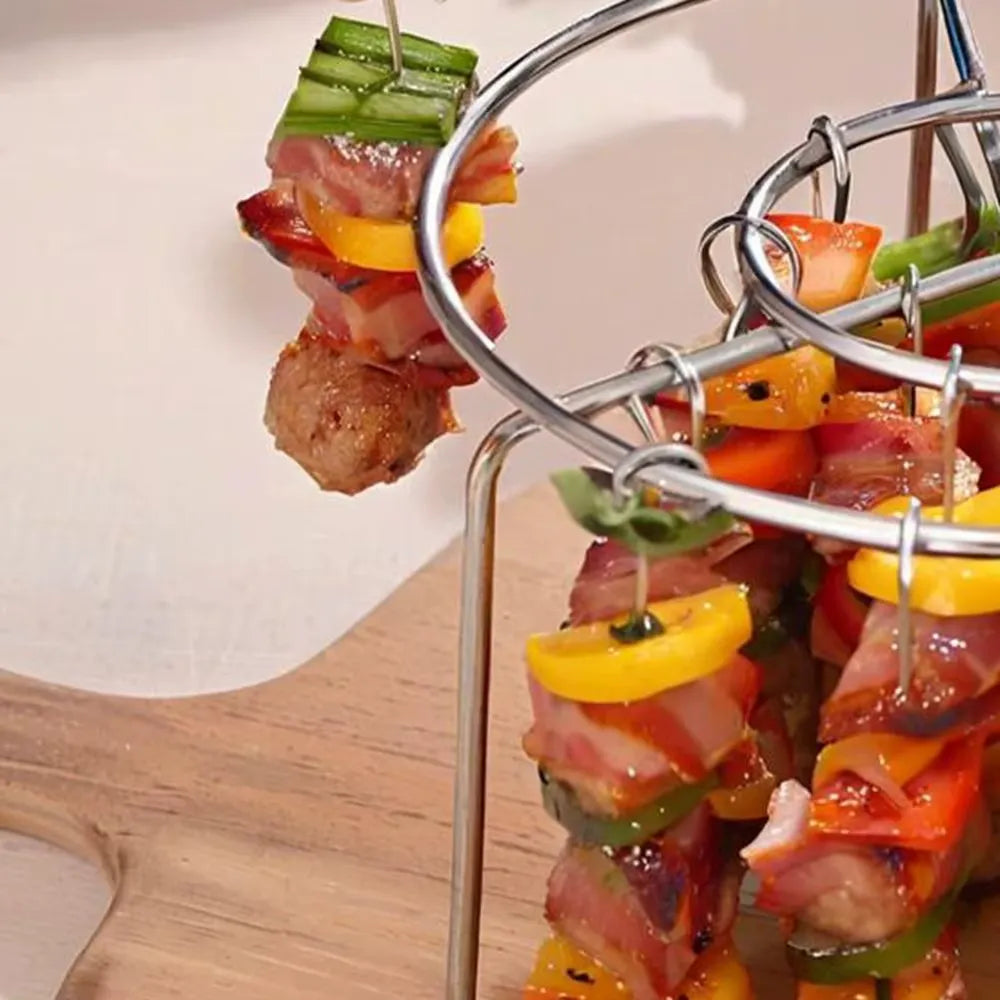 Parrilla para Air Fryer – 36 Ganchos de Acero Inoxidable